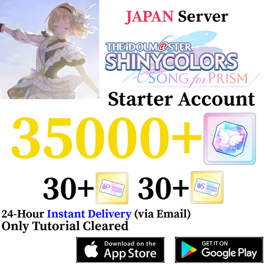 [JP] [INSTANT] 28000-35000+ Gems | Idolmaster Shiny Colors Song for Prism Shanison Shinymas iDOLM@STER Reroll Starter Account