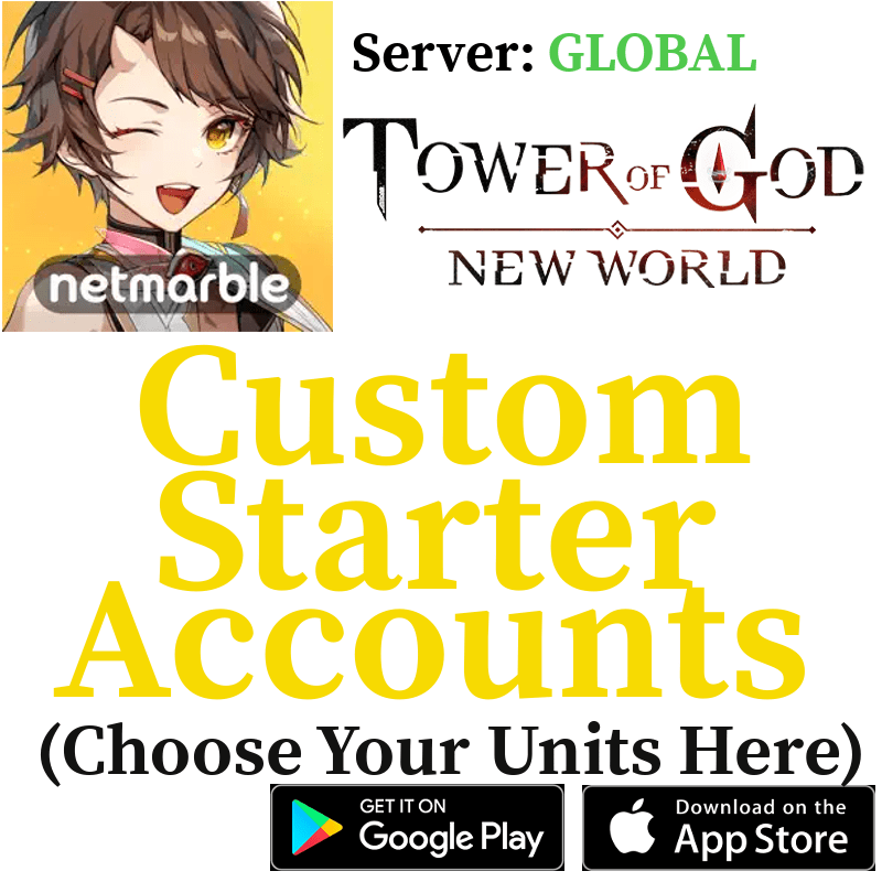 [GLOBAL] Custom Selective Starter Accounts Tower of God New World - Skye1204 Gaming Shop