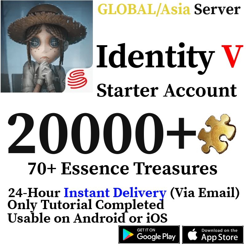 [GLOBAL] [INSTANT] 18000-20000+ Clues Identity V Starter Fresh Account (Android/iOS) - Skye1204 Gaming Shop