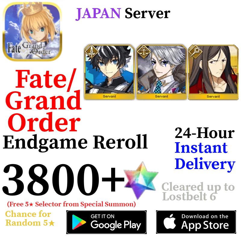 [JP] [INSTANT] Moriarty Charlemagne 3800+ SQ Fate Grand Order FGO Quar