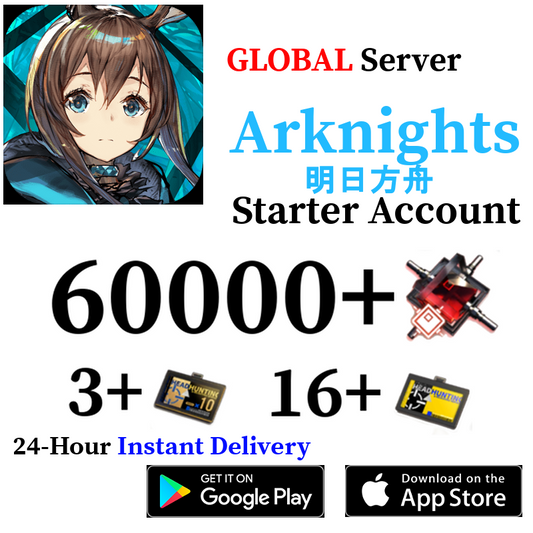 [GLOBAL] [INSTANT] 30000 - 60000+ Orundum, 40+ Tickets | Arknights Starter Reroll Account