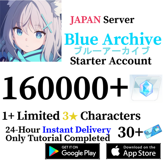 [JP] [INSTANT] 160000+ Gems | Blue Archive Starter Reroll Account
