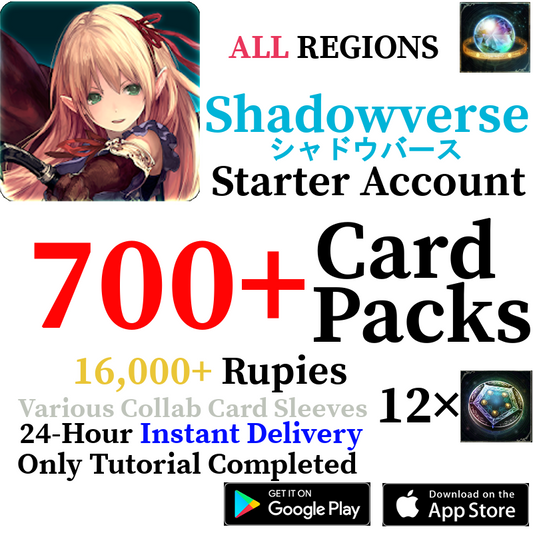 [GLOBAL] [INSTANT] 700+ Card Packs | Shadowverse CCG Starter Account