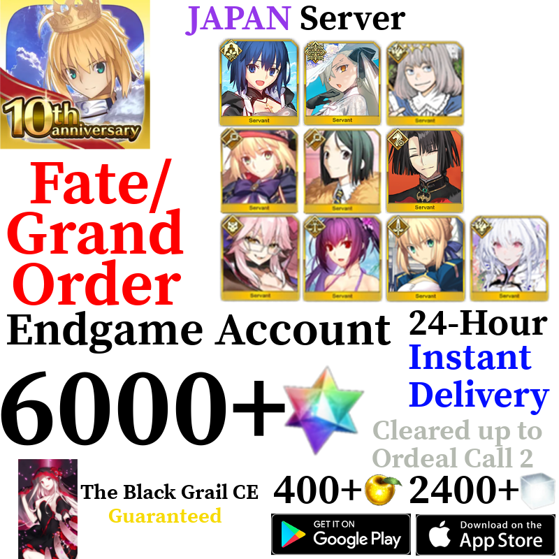 Fgo Bind Code Fate/Grand Order Accounts: Starter, Reroll & Endgame – Skye1204 Gaming Shop