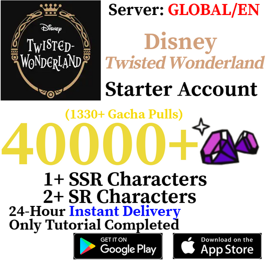 [EN/GLOBAL] [INSTANT] 40000+ Gems Disney Twisted Wonderland Starter Account