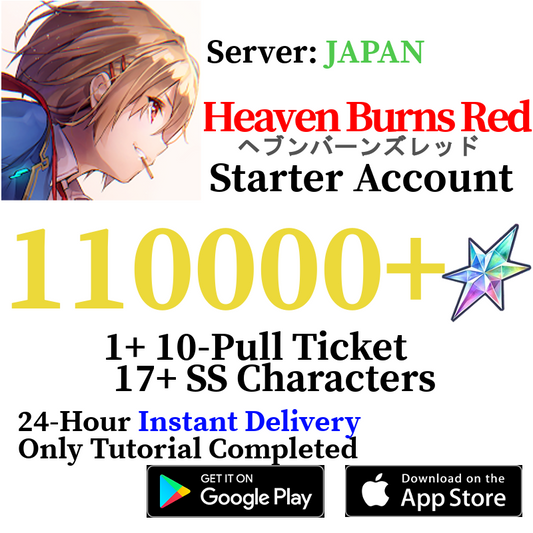 [JP] 90000+ Quartz Heaven Burns Red Starter Reroll Account