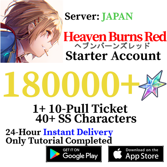 [JP] 180000+ Quartz Heaven Burns Red Starter Reroll Account