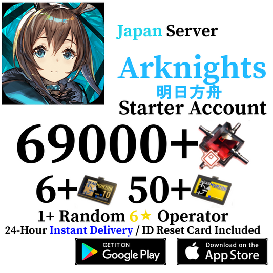[JP] [INSTANT] 69000+ Orundum Arknights Starter Reroll Account