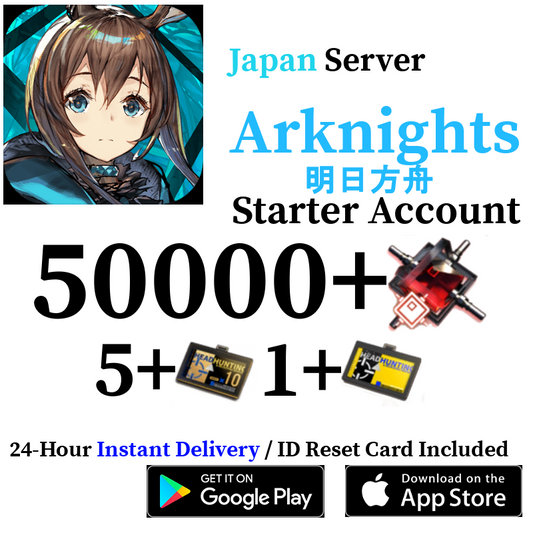 [JP] [INSTANT] 50000+ Orundum Arknights Starter Reroll Account