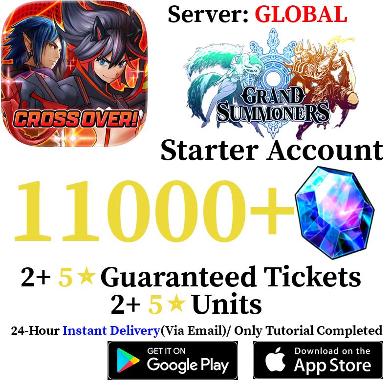 [GLOBAL] [INSTANT] 11000+ Crystals Grand Summoners Starter Reroll Fresh Account