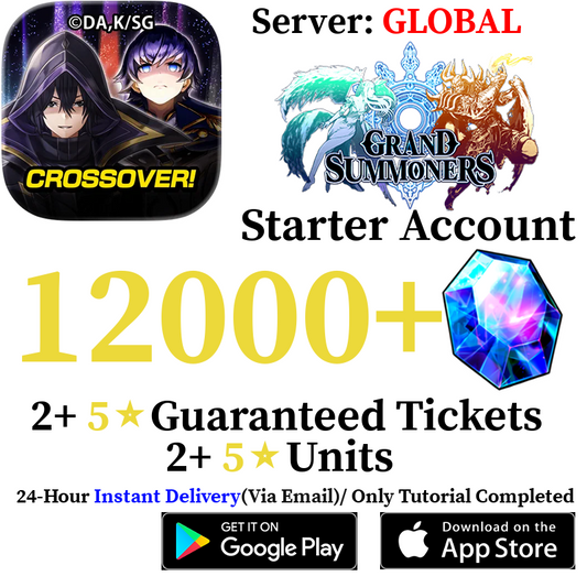 [GLOBAL] [INSTANT] 12000+ Crystals Grand Summoners Starter Reroll Fresh Account
