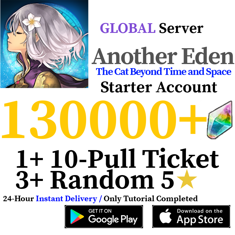 [GLOBAL] [INSTANT] 60000 - 130000+ Gems | Another Eden Starter Account