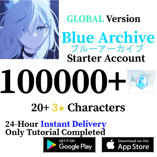 [GLOBAL] 100000+ Gems, 20+ 3* | Blue Archive Starter Reroll Account