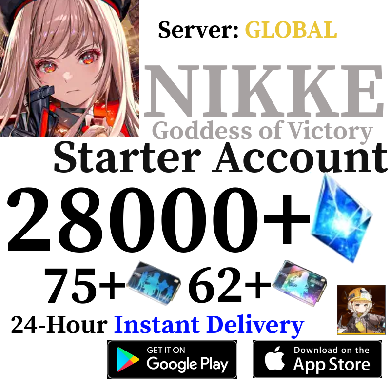 [GLOBAL] [INSTANT] 28000+ Gems Liter GODDESS OF VICTORY: NIKKE Starter Reroll Account