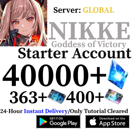 [GLOBAL] [INSTANT] 40000+ Gems, 700+ Recruit Vouchers GODDESS OF VICTORY: NIKKE Starter Reroll Account