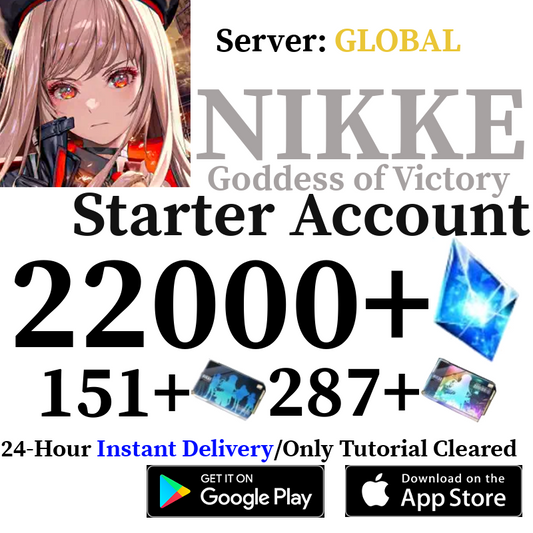 [GLOBAL] [INSTANT] 22000+ Gems, 500+ Recruit Vouchers GODDESS OF VICTORY: NIKKE Starter Reroll Account
