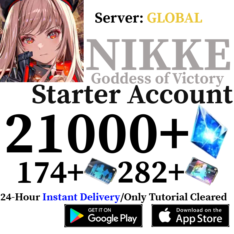 [GLOBAL] [INSTANT] 21000+ Gems, 500+ Recruit Vouchers GODDESS OF VICTORY: NIKKE Starter Reroll Account