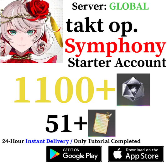 [GLOBAL] [INSTANT] (BUY 2 GET 3) 1100+ Echomond | takt op. Symphony Starter Reroll Account