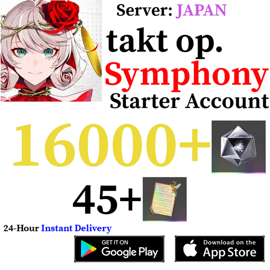 [JP] 16000+ Gems | takt op. Symphony Starter Reroll Account