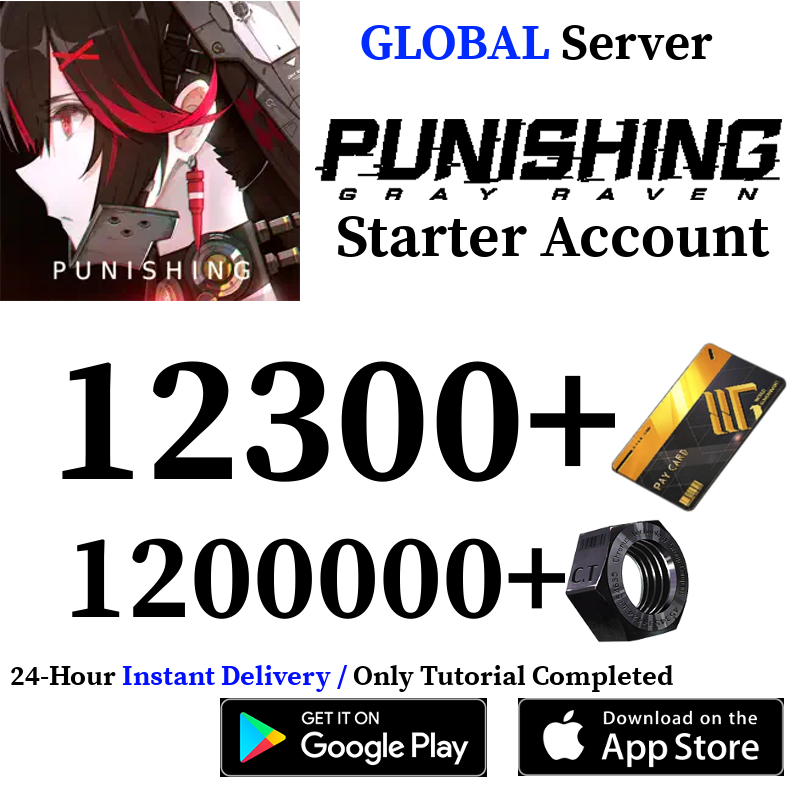 [GLOBAL] 12300+ Black Cards | Punishing: Gray Raven PGR Starter Reroll Account