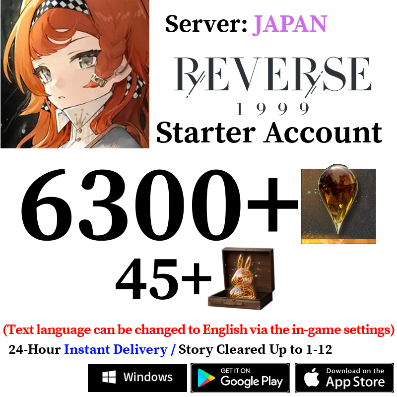 [JP] [INSTANT] (BUY 2 GET 3) 6300+ Gems | Reverse: 1999 Starter Reroll Account