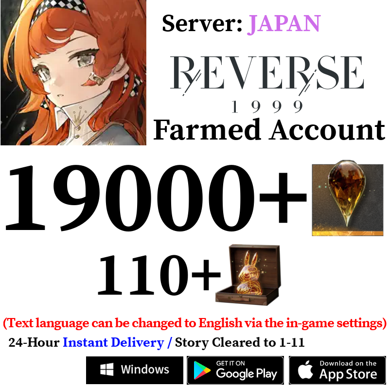 [JP] [INSTANT] 19000+ Gems | Reverse: 1999 Starter Reroll Account