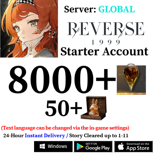 [GLOBAL] [INSTANT] (BUY 2 GET 3) 8000+ Gems | Reverse: 1999 Starter Reroll Account