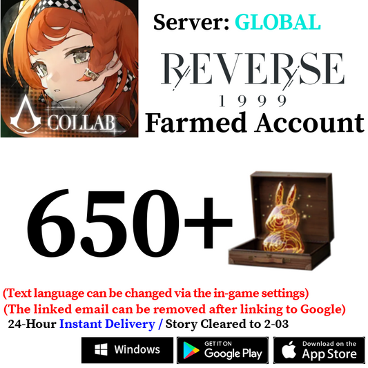 [GLOBAL] [INSTANT] 570 - 650+ Summons | Reverse: 1999 Reroll Account