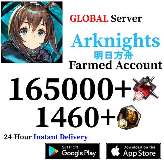 [GLOBAL] [INSTANT] 75000-165000+ Orundum, 100-1460+ Originite Prime | Arknights Farmed Reroll Account