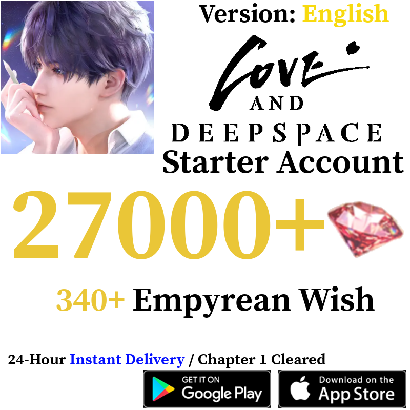 [GLOBAL] [INSTANT] 27000+ Diamonds | Love and Deepspace Reroll Account
