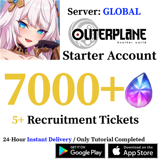 [GLOBAL Server] 7000+ Gems | OUTERPLANE Starter Reroll Account