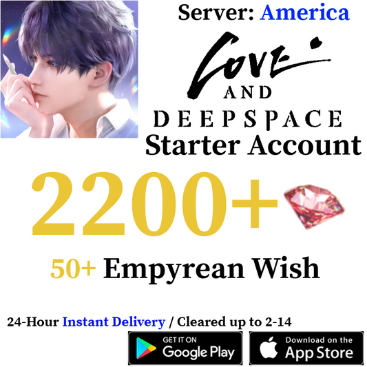 [Global - America Server] 2200+ Diamonds | Love and Deepspace Reroll Account