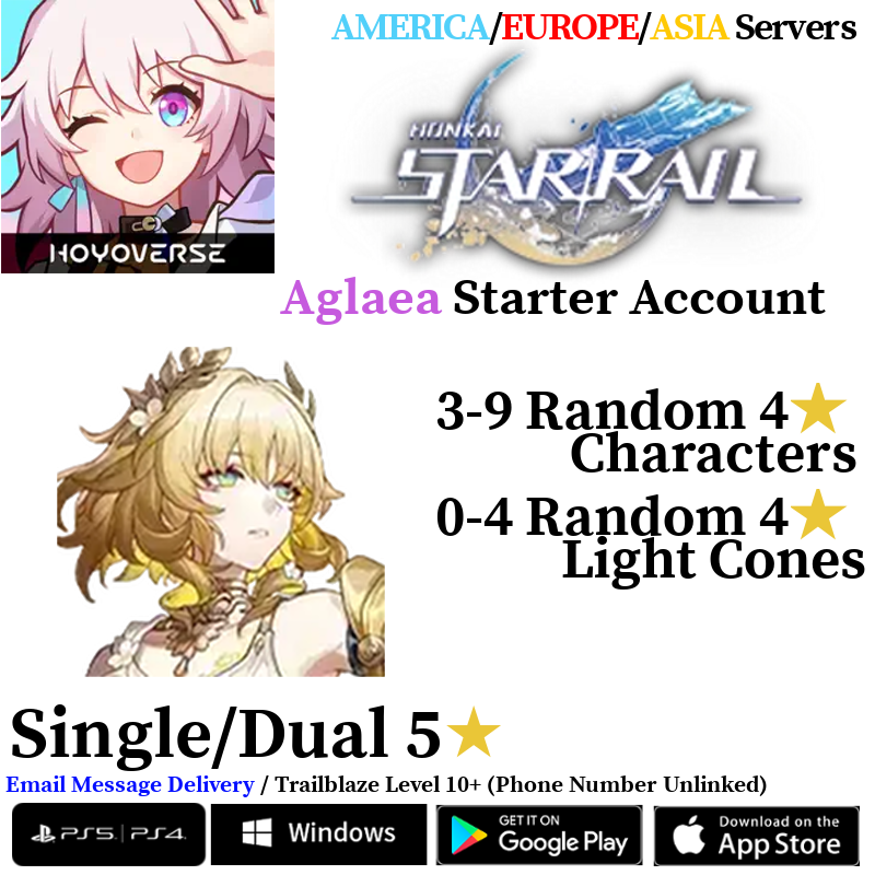 [AMERICA/EUROPE/ASIA] Aglaea Honkai: Star Rail Starter Fresh Account