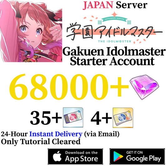 [JP] [INSTANT] 68000+ Gems | Gakuen Idolmaster iDOLM@STER Reroll Starter Account
