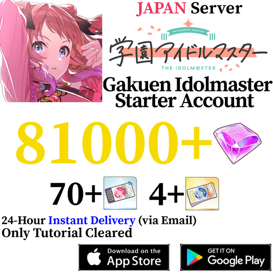 [JP] [INSTANT] 81000+ Gems | Gakuen Idolmaster iDOLM@STER Reroll Starter Account