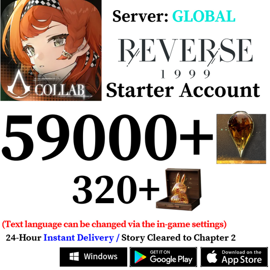 [GLOBAL] [INSTANT] 25000 - 59000+ Gems | Reverse: 1999 Reroll Account