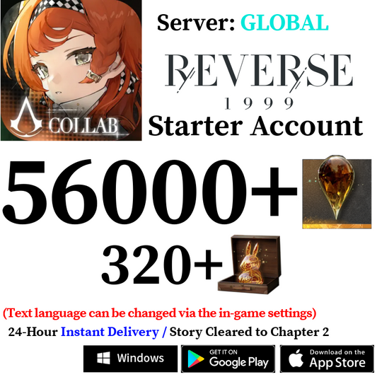 [GLOBAL] [INSTANT] 25000 - 56000+ Gems | Reverse: 1999 Reroll Account