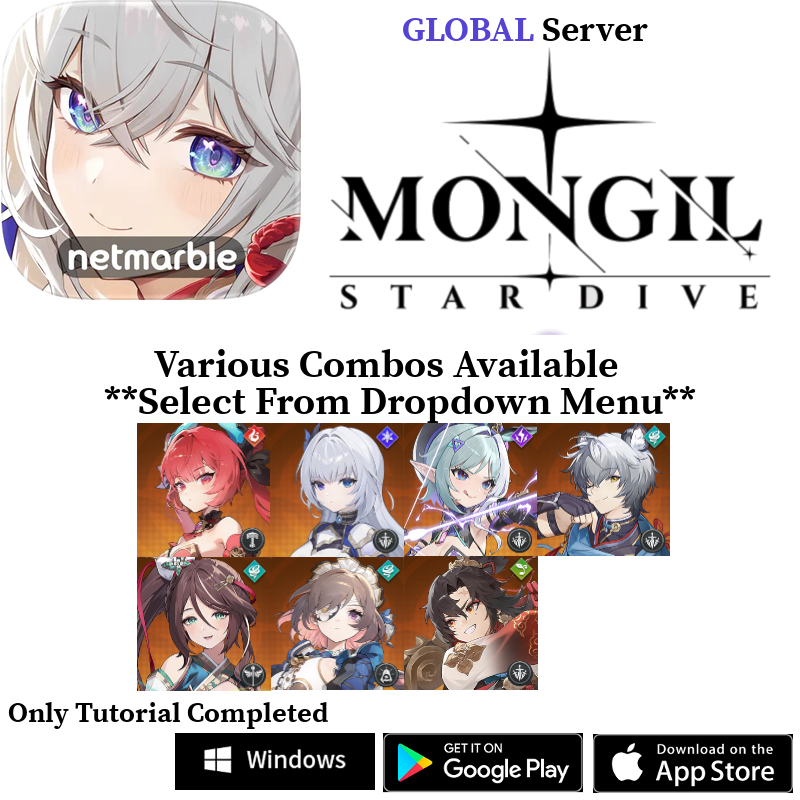 [GLOBAL] 5★ Combos MONGIL: STAR DIVE Starter Account