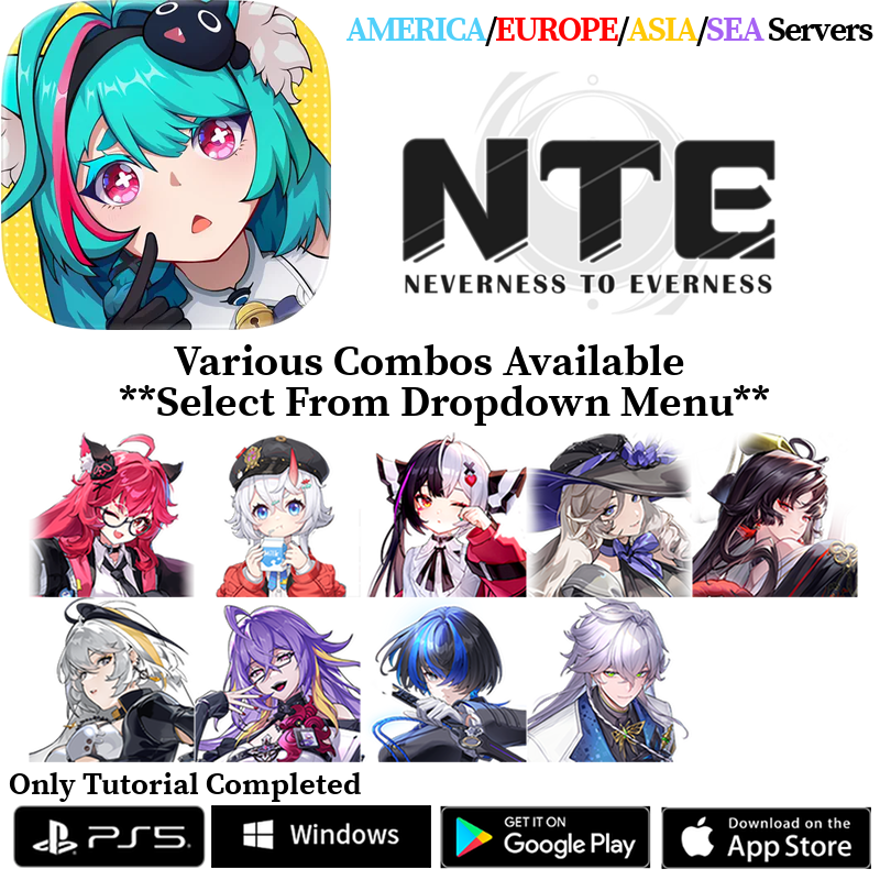 [NA/EU/AS/SEA] S-Class Combos Neverness to Everness NTE Starter Account