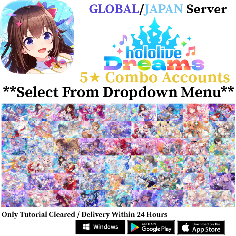 [GLOBAL/JP] 5⭐ Combo hololive Dreams Holodori Starter Account
