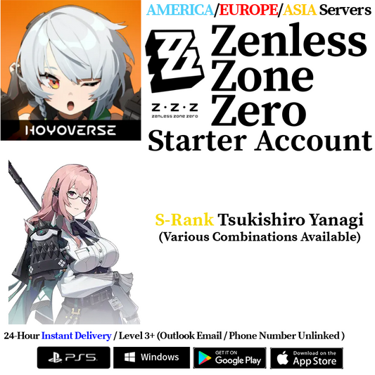 [AMERICA/EUROPE/ASIA] [INSTANT] Tsukishiro Yanagi Zenless Zone Zero Starter Account