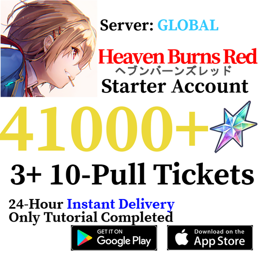 [GLOBAL] [INSTANT] (BUY 2 GET 3) 10000 - 41000+ Quartz Heaven Burns Red Starter Account