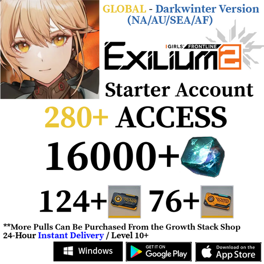 [Darkwinter - AMERICA + Other Regions] [INSTANT] 16000+ Collapse Piece | GFL2 GIRLS' FRONTLINE 2: EXILIUM Starter Reroll Account