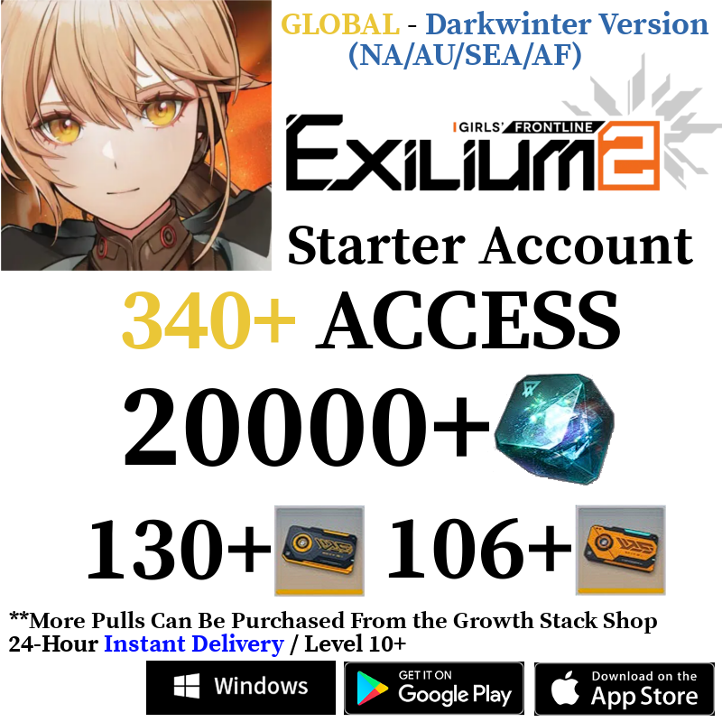 [Darkwinter - AMERICA + Other Regions] [INSTANT] 20000+ Collapse Piece | GFL2 GIRLS' FRONTLINE 2: EXILIUM Starter Reroll Account