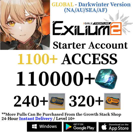 [Darkwinter - AMERICA + Other Regions] [INSTANT] 15000-110000+ Collapse Piece | GFL2 GIRLS' FRONTLINE 2: EXILIUM Starter Reroll Account