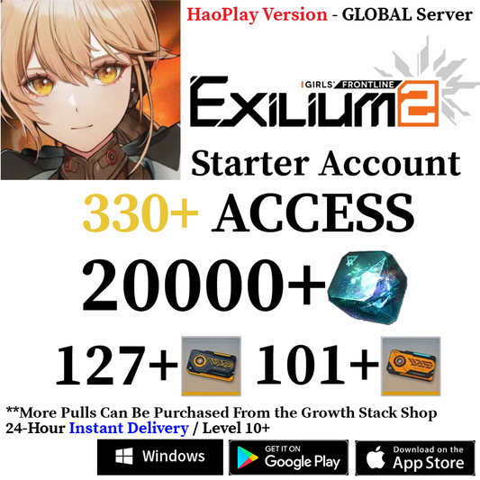 [HaoPlay - GLOBAL Server] [INSTANT] 20000+ Collapse Piece | GFL2 GIRLS' FRONTLINE 2: EXILIUM Starter Reroll Account