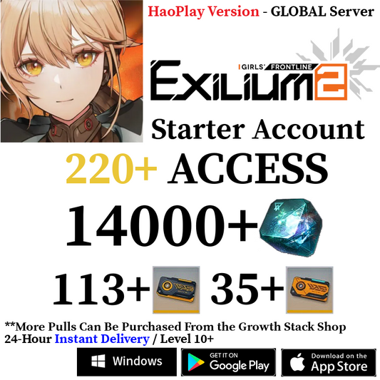 [HaoPlay - GLOBAL Server] [INSTANT] 14000+ Collapse Piece | GFL2 GIRLS' FRONTLINE 2: EXILIUM Starter Reroll Account