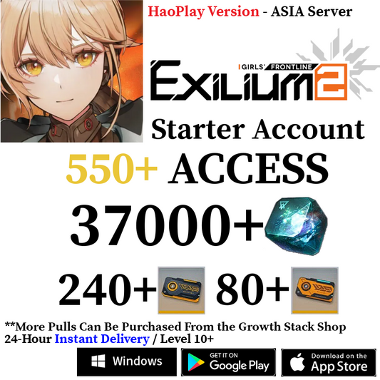 [HaoPlay - ASIA Server] [INSTANT] 14000-37000+ Collapse Piece | GFL2 GIRLS' FRONTLINE 2: EXILIUM Starter Reroll Account