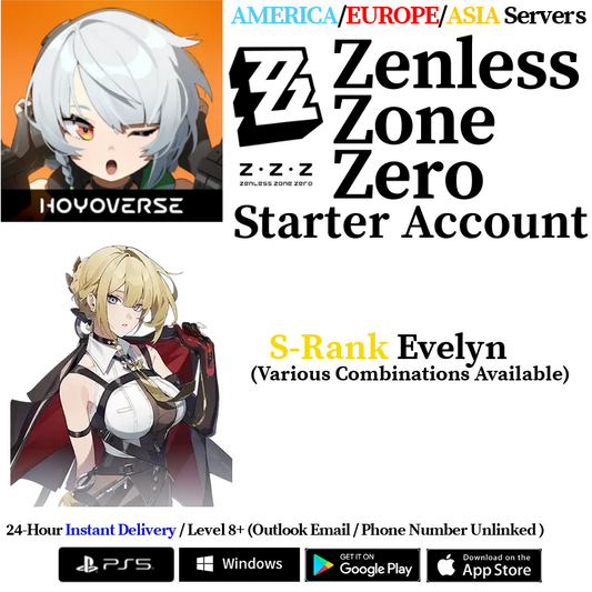 [AMERICA/EUROPE/ASIA] [INSTANT] Evelyn Zenless Zone Zero Starter Account