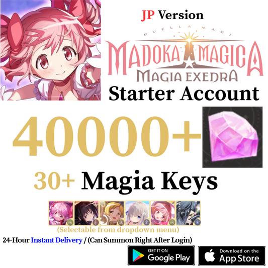 [JP] [INSTANT] (BUY 2 GET 3) 3500-40000+ Magica Stones, 11+ Magia Keys | Puella Magi Madoka Magica Magia Exedra Starter Reroll Account